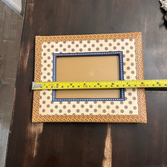 Chic Brown, Cream and Blue Geometric Picture Frame - Picture 6 of 9